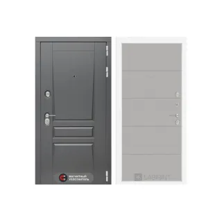 Входная дверь labirint Платинум 13 Грей софт